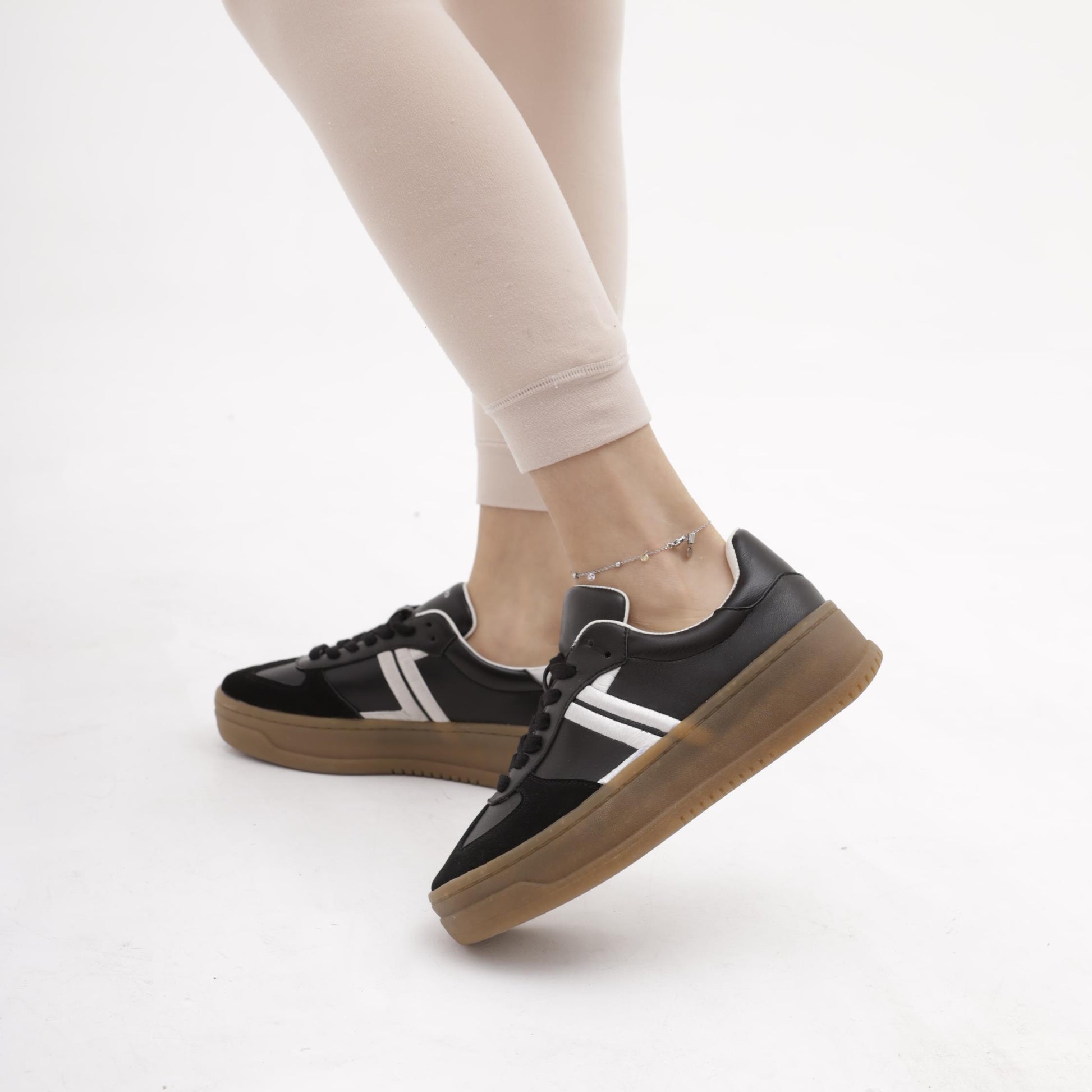 SNEAKERS PLATFORM NERO<BR/> 