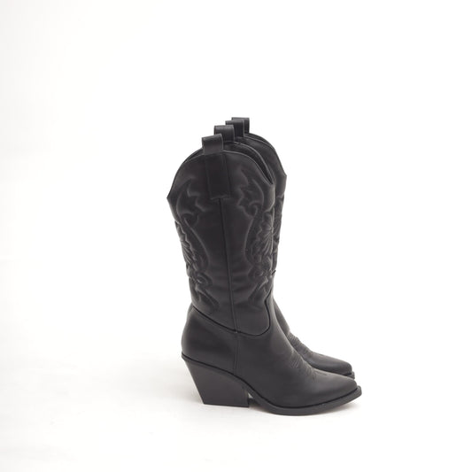 STIVALE TEXANO NERO MP2704-3PUNE CHOCOLA