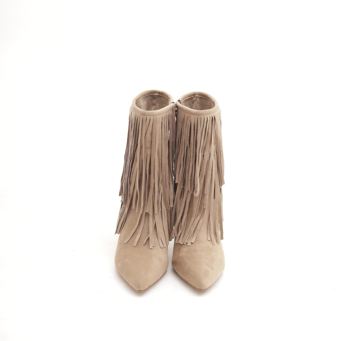 STIVALETTO FRANGE TORTORA 