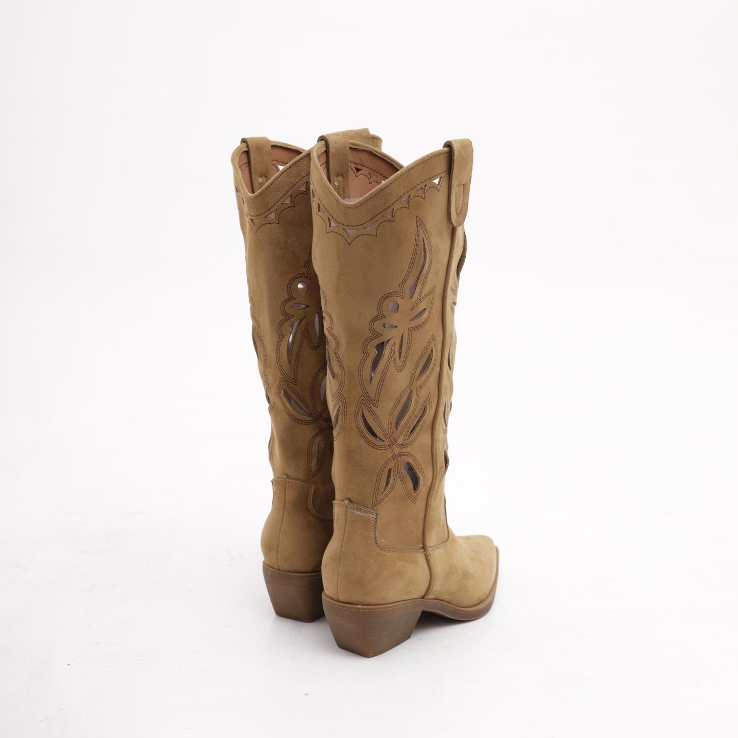 TEXANO RICAMO FORATO CUOIO<BR/> 