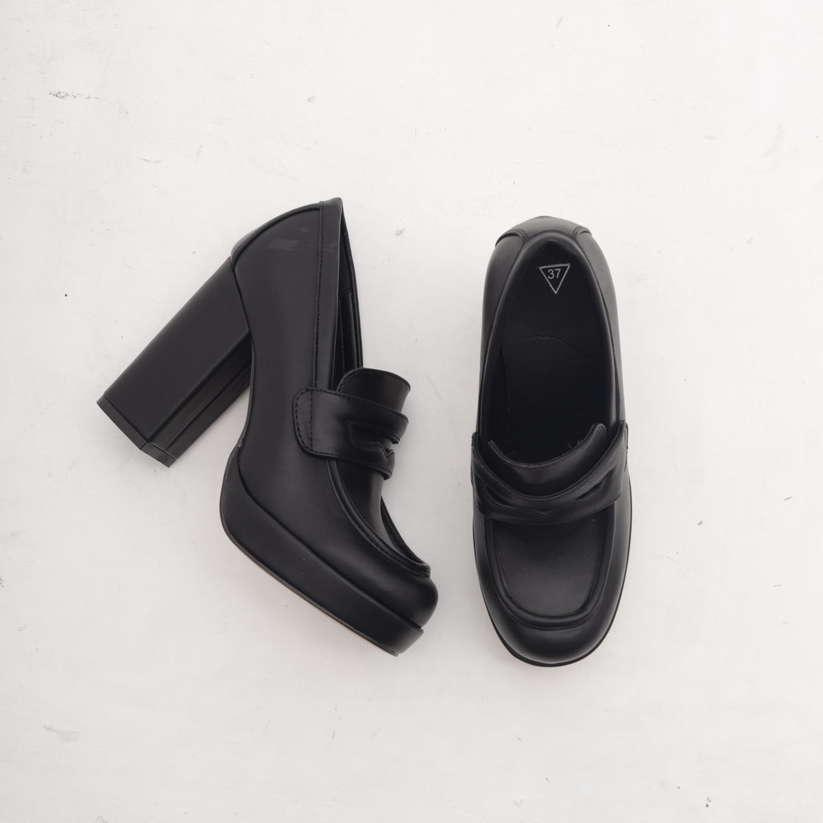 MOCASSINO TACCO ALTO NERO 