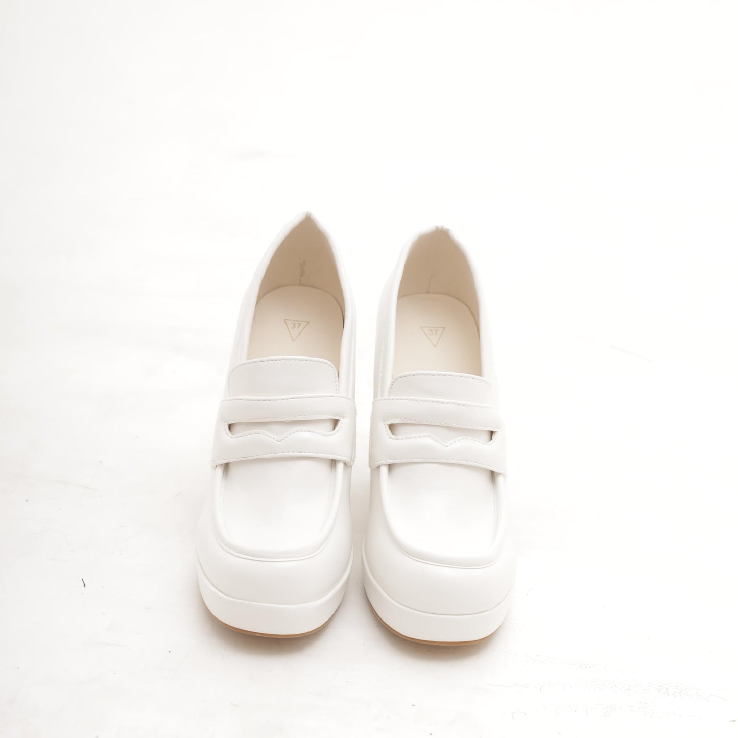 MOCASSINO TACCO ALTO BIANCO 