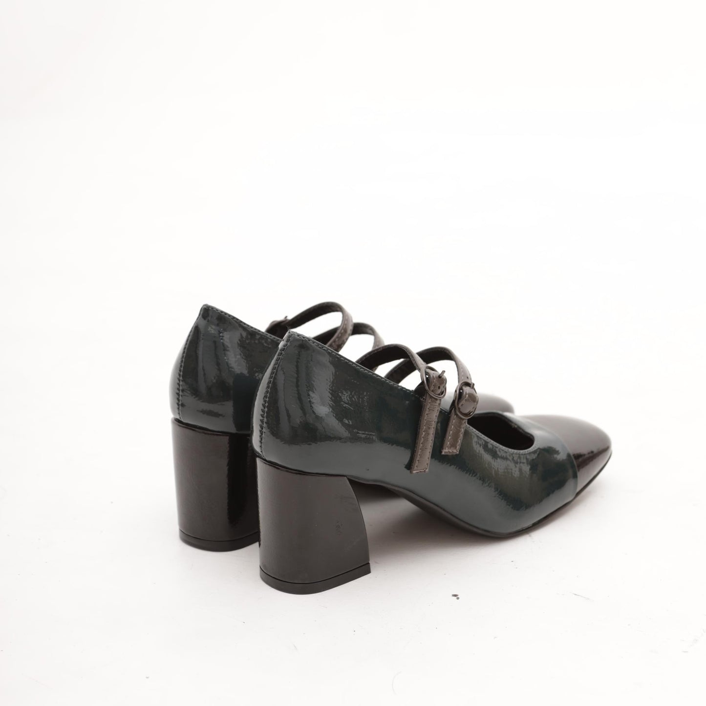 MARY JANE BICOLORE 2 CINTURINI VERDE 