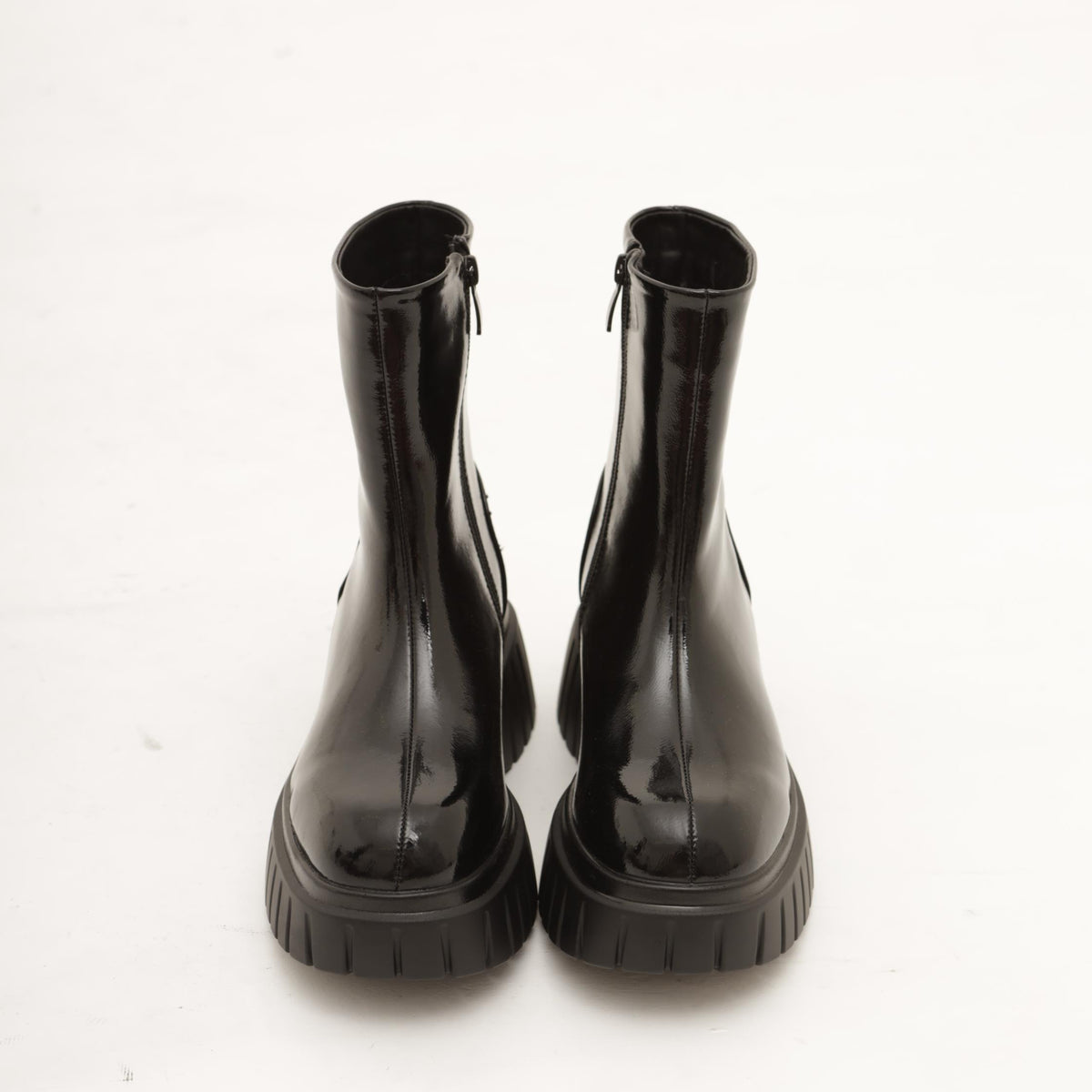 STIVALETTO LISCIO PLATFORM NERO 
