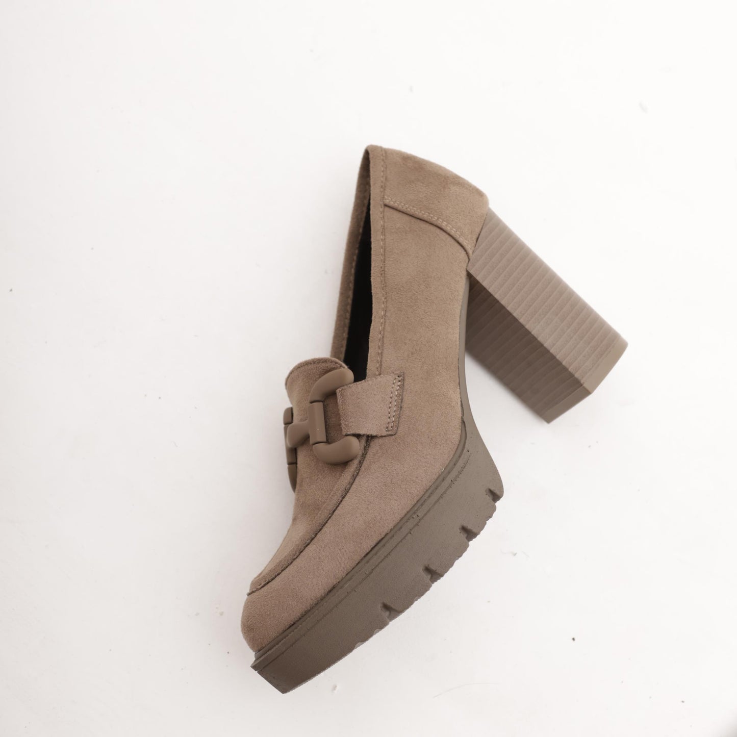 MOCASSINO PLATEAU MORSETTO TAUPE 