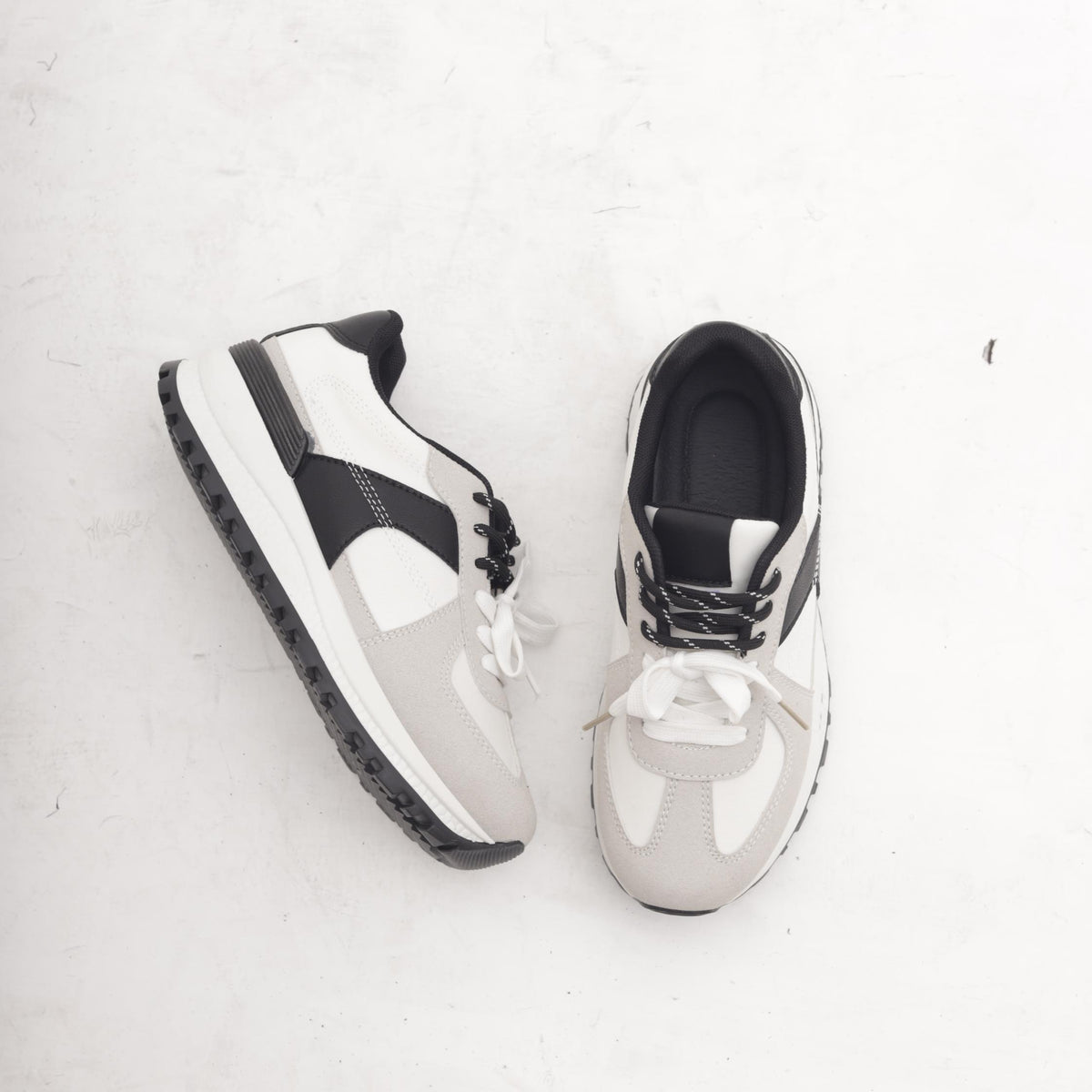 SNEAKERS RUNNING COLOUR BLOCK BIANCO 