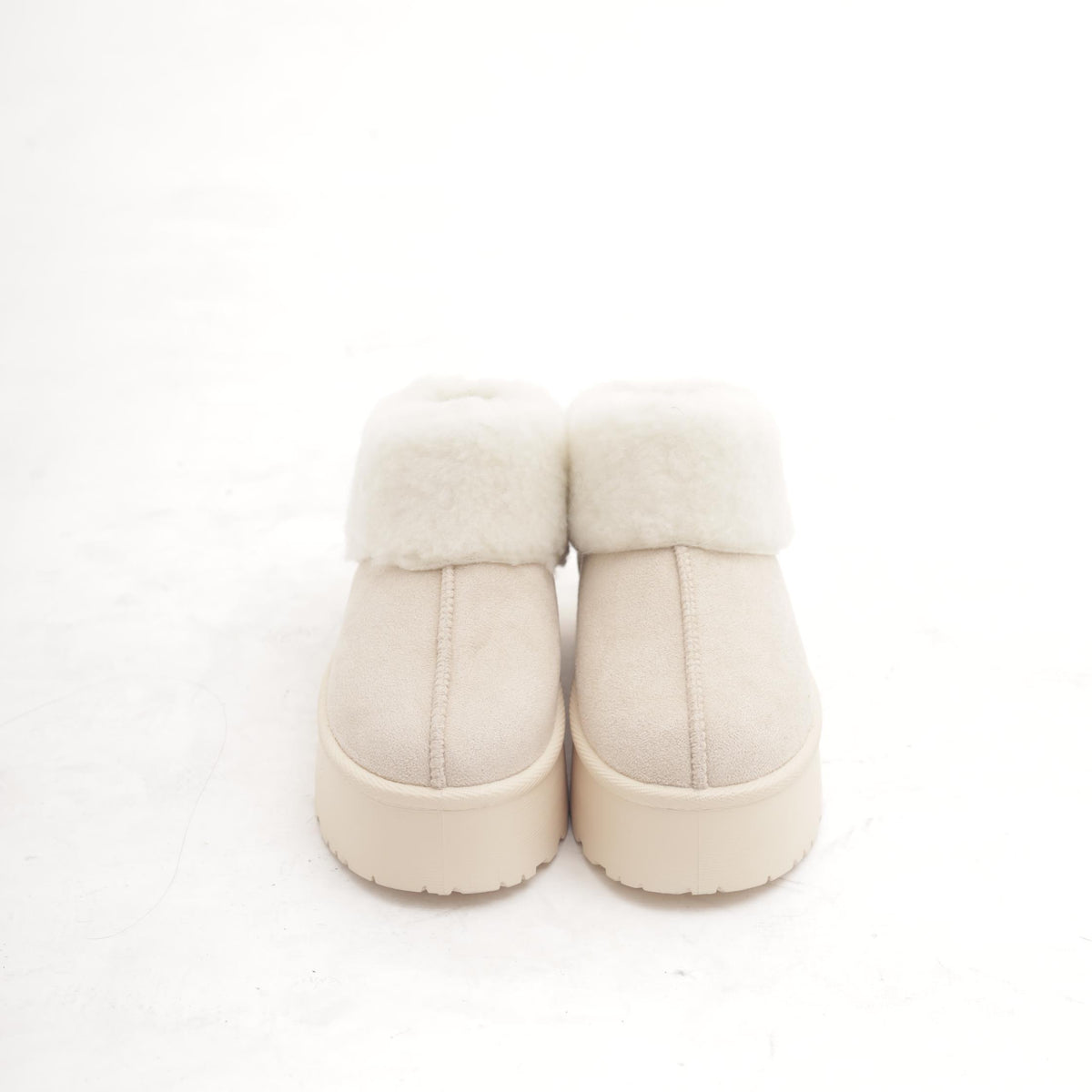 SLIPPER MAMMUT RISVOLTATO BEIGE 