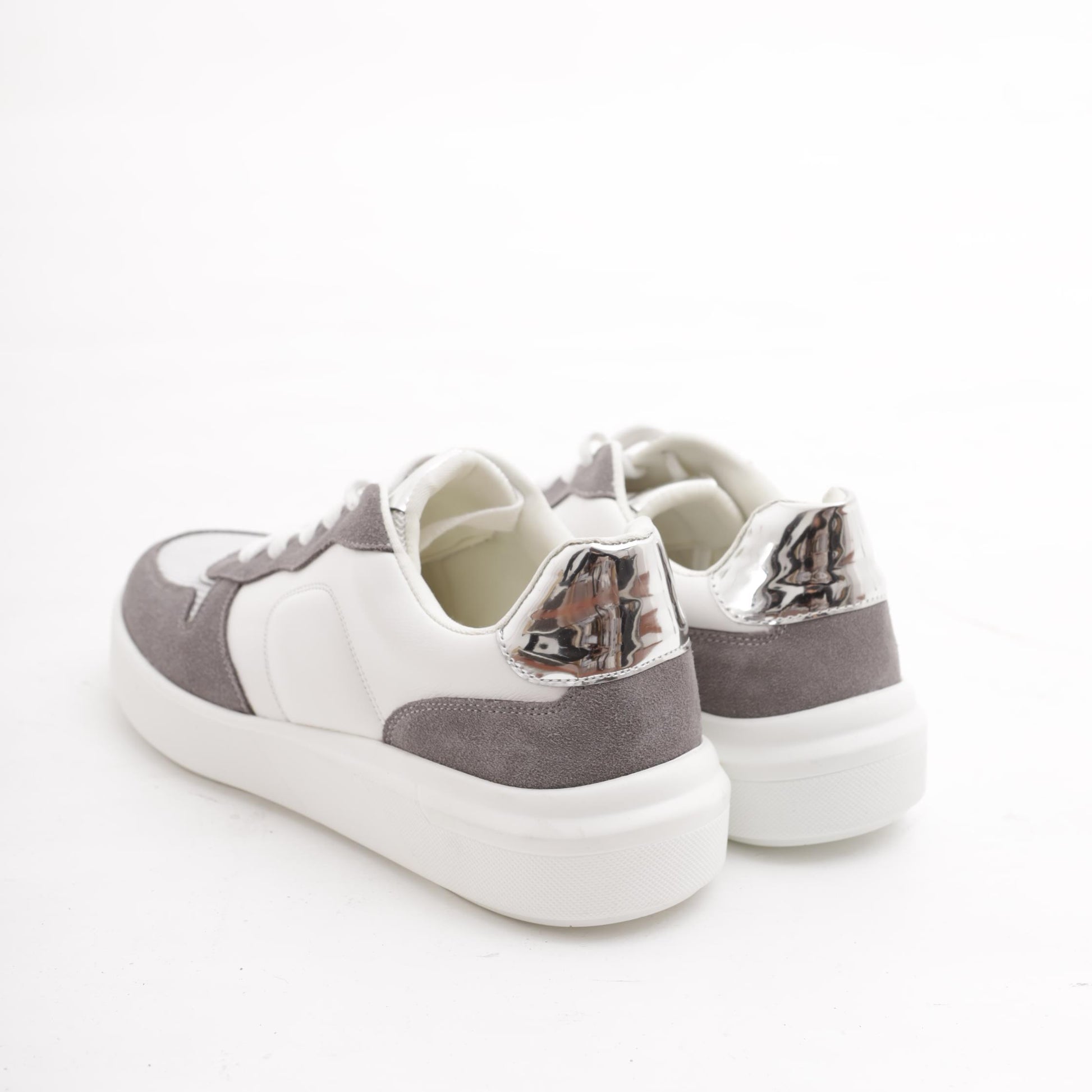 SNEAKERS LOW BIANCO/GRIGIO<BR/> 