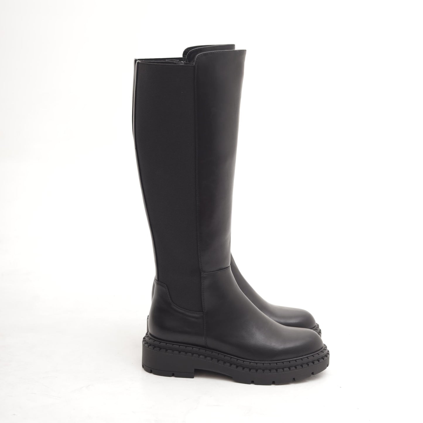 STIVALE ALTO ELASTICO NERO 