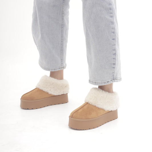 SLIPPER MAMMUT RISVOLTATO CUOIO MP1002-2MFCU CHOCOLA