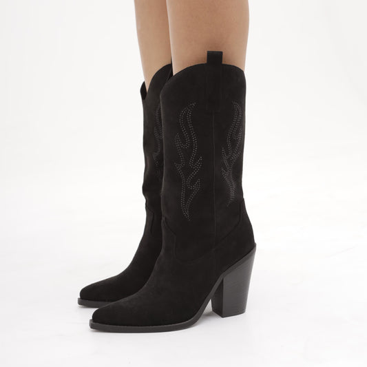 TEXANO CHOCOLA' STRASS NERO<BR/> 