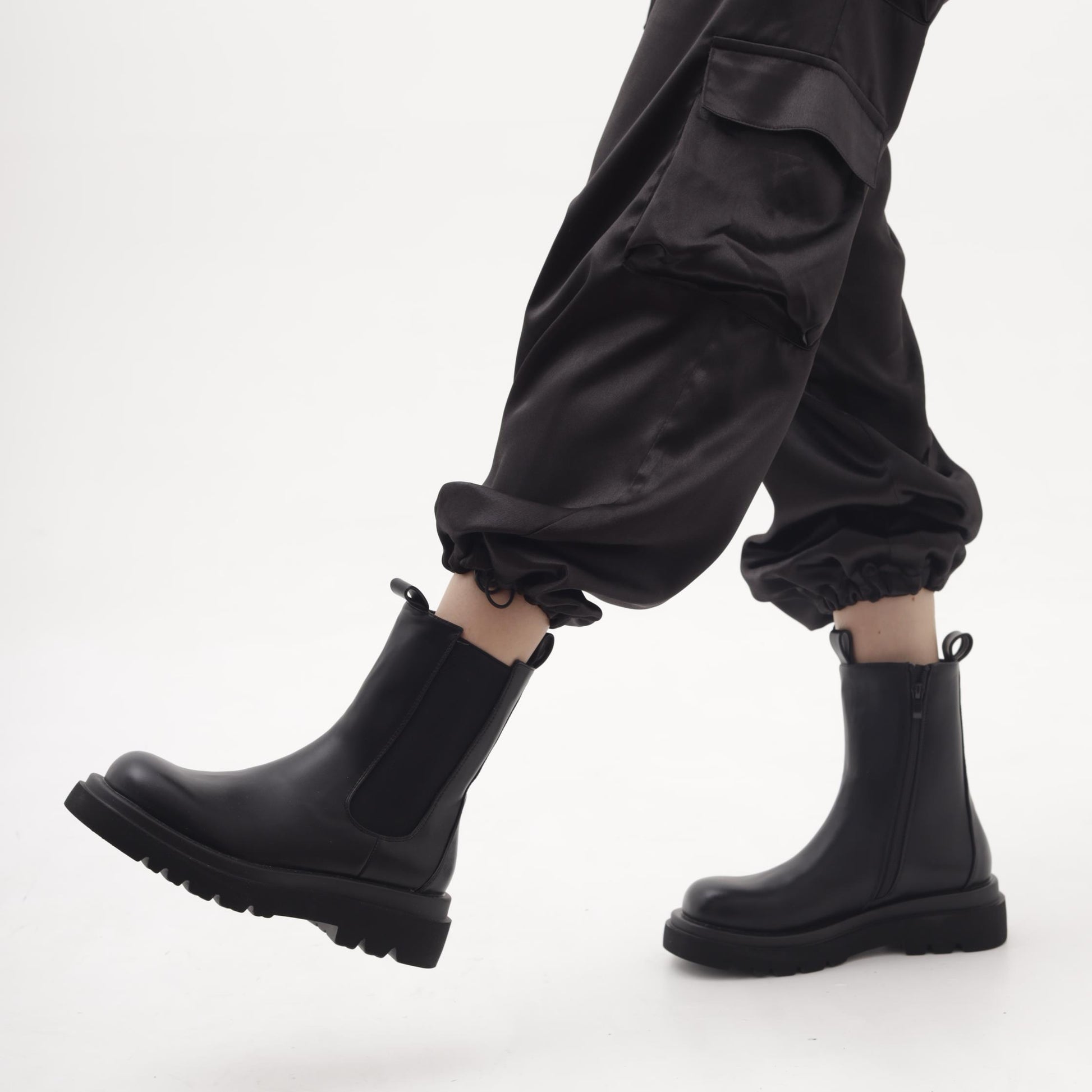 STIVALETTO CHELSEA ZIP NERO 