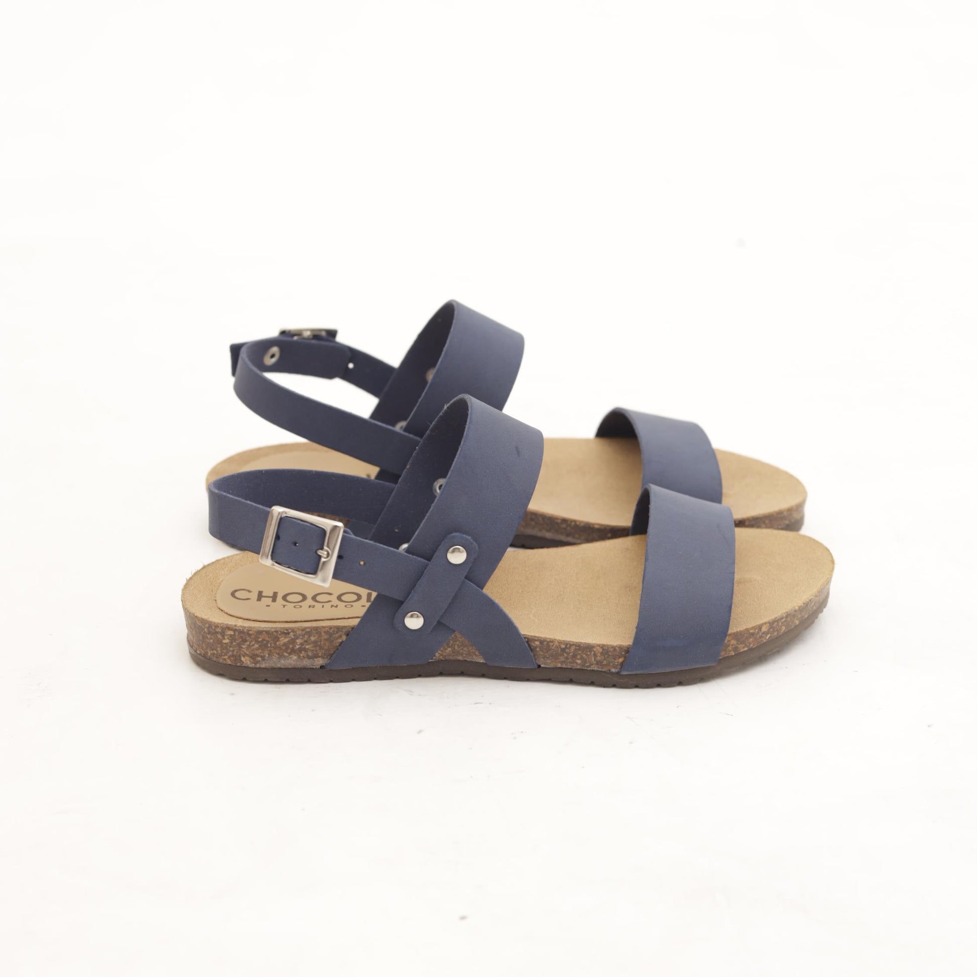 SANDALO BIO DOPPIA FASCIA BLU 