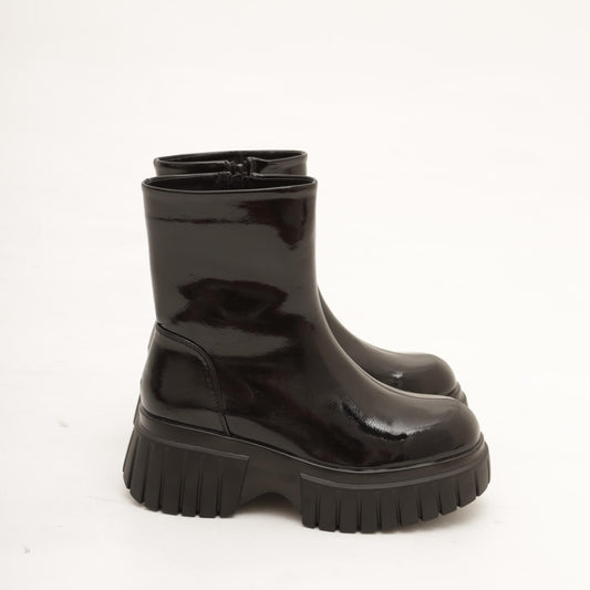 STIVALETTO LISCIO PLATFORM NERO MP733-2VENE CHOCOLA