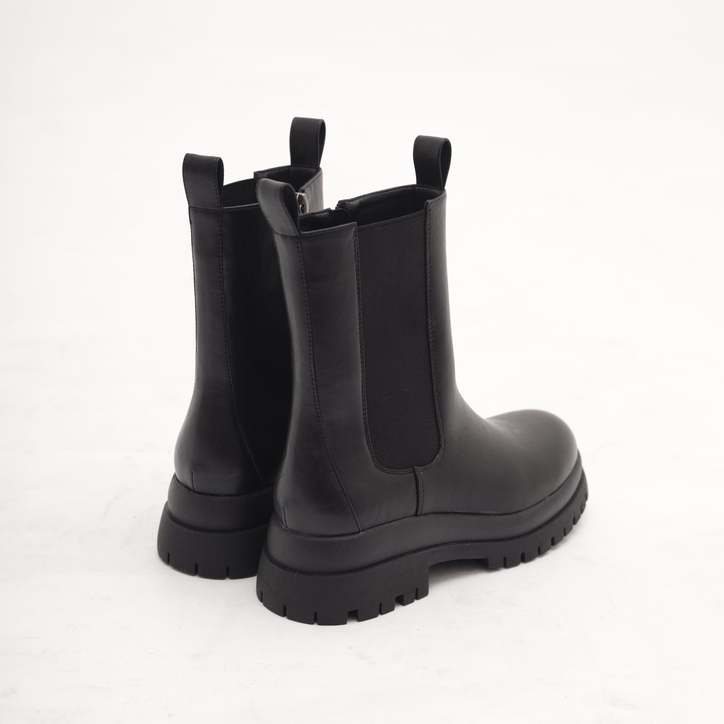 STIVALETTO ELASTICO E ZIP NERO 