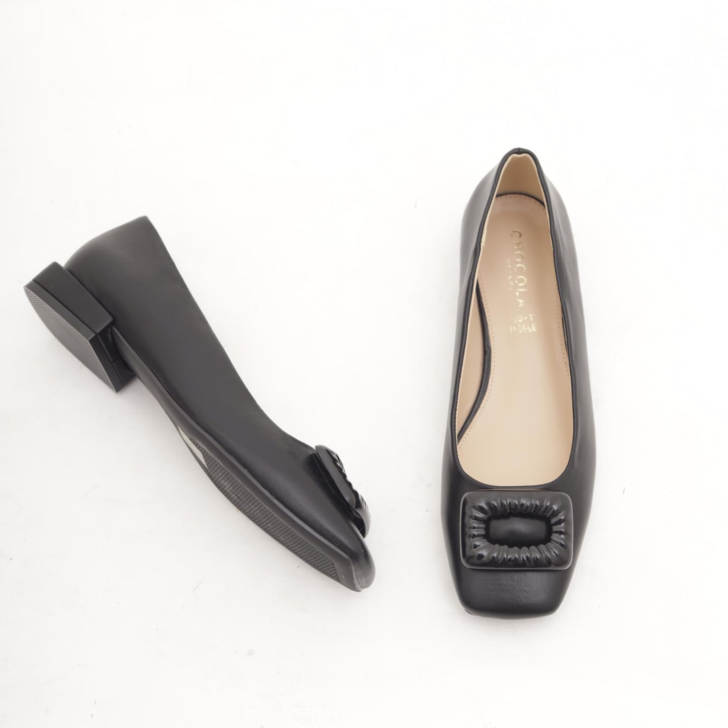 DECOLLETE' FLAT ACCESSORIO NERO 