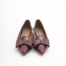 DECOLLETE FLAT FIOCCO BORDEAUX 
