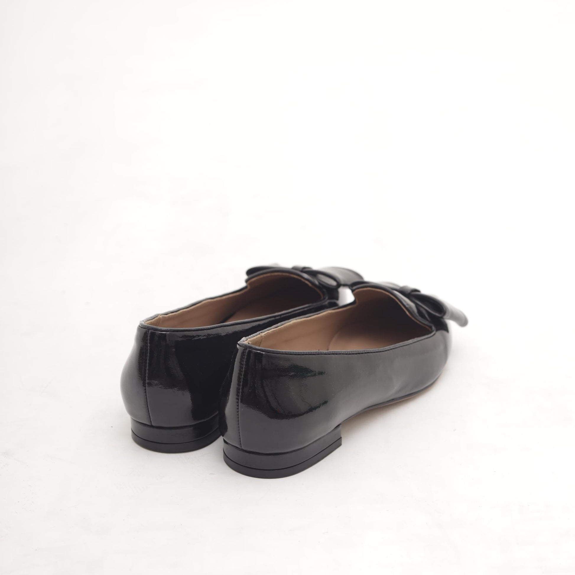 DECOLLETE FLAT FIOCCO NERO MP2714-1VENE CHOCOLA