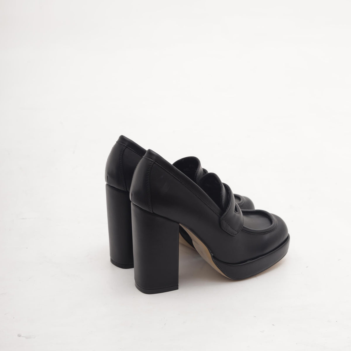 MOCASSINO TACCO ALTO NERO 