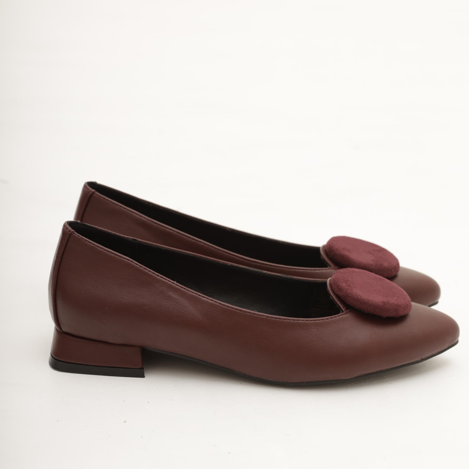 DECOLLETE' FLAT CIRCLE BORDEAUX 