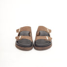 SANDALO DOPPIA FASCIA MARRONE 