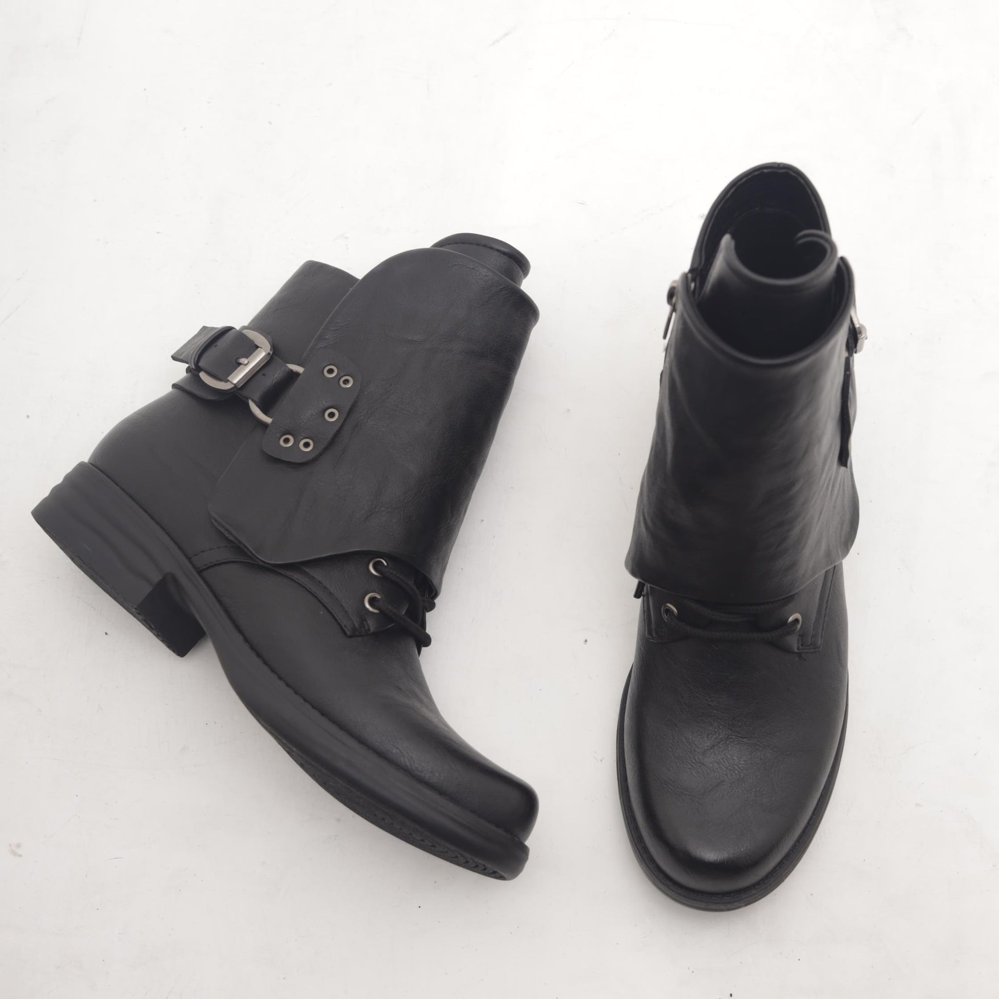 ANFIBIO CON GHETTA NERO MP2708-2PUNE CHOCOLA