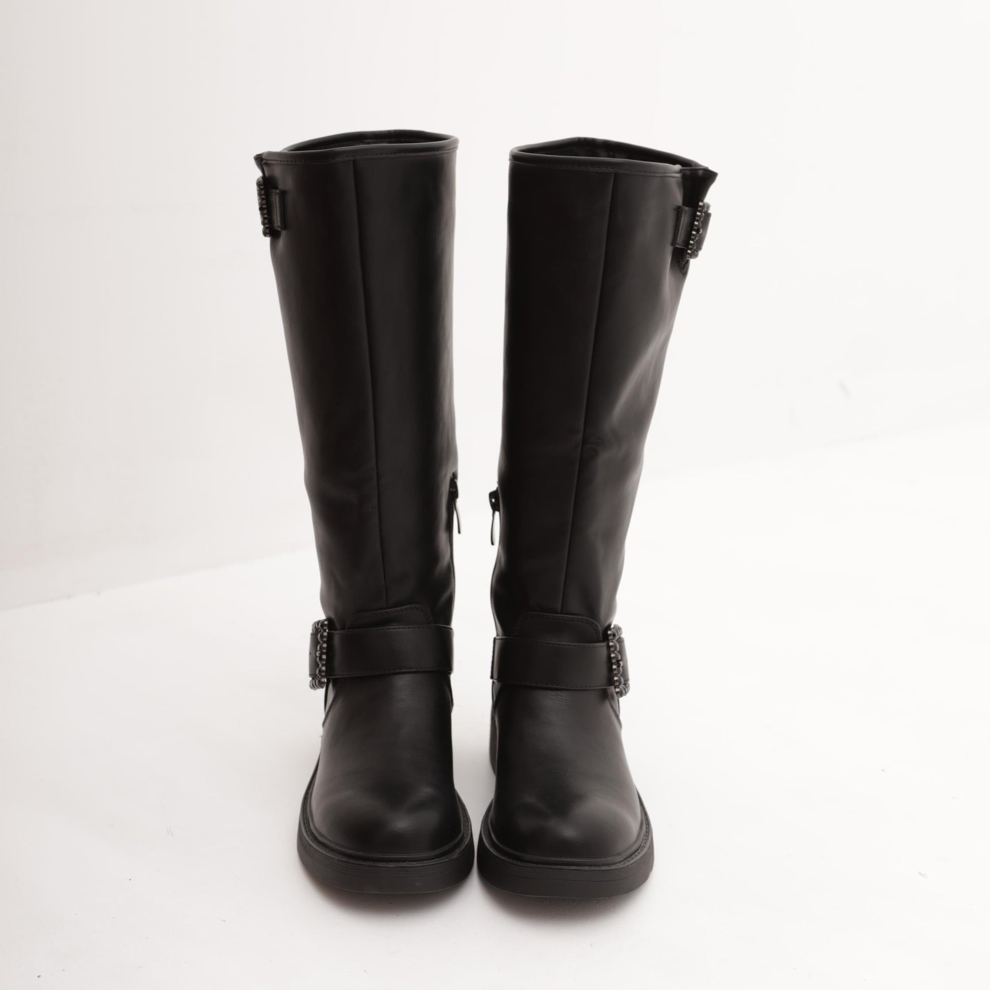 STIVALE BIKER ALTO NERO 