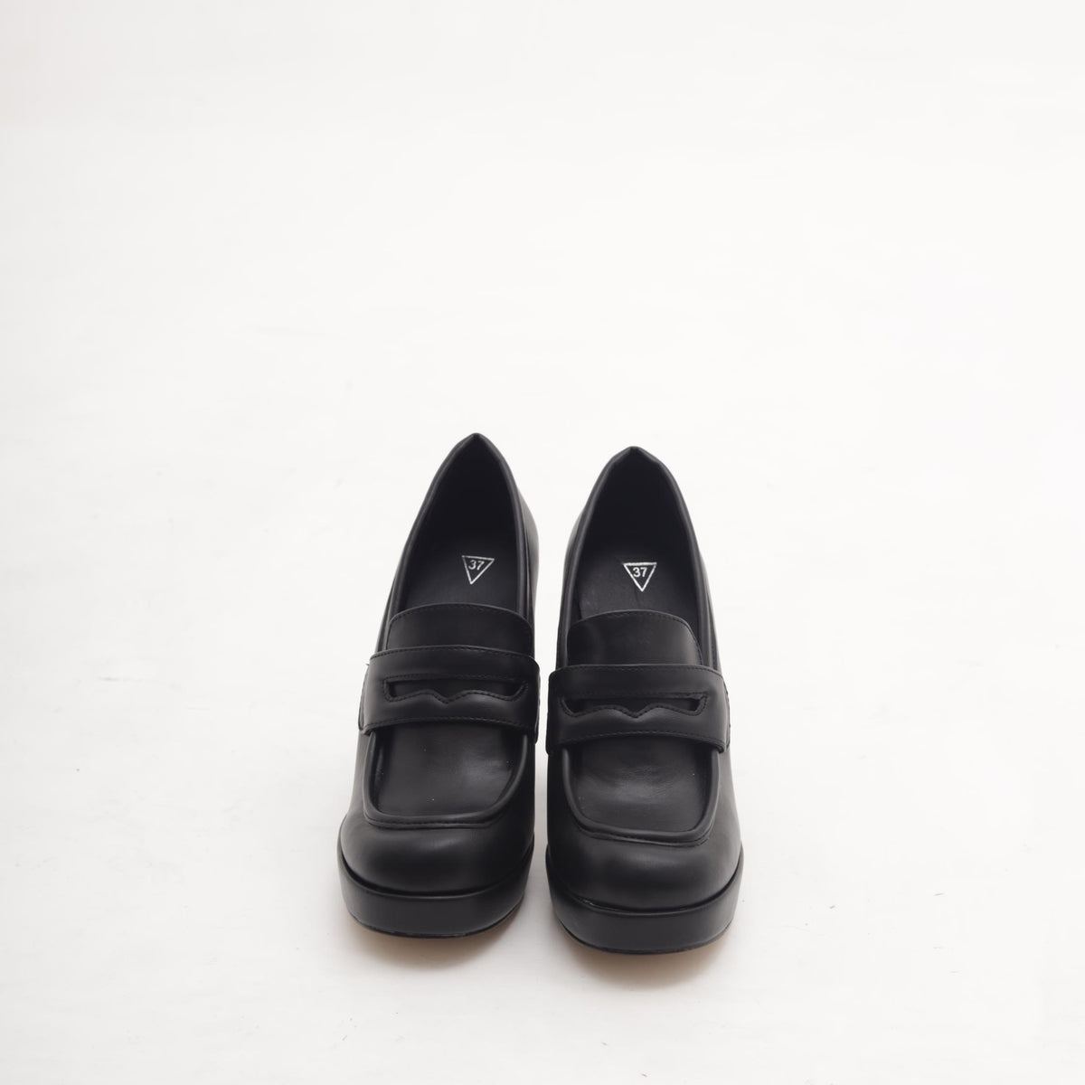 MOCASSINO TACCO ALTO NERO 