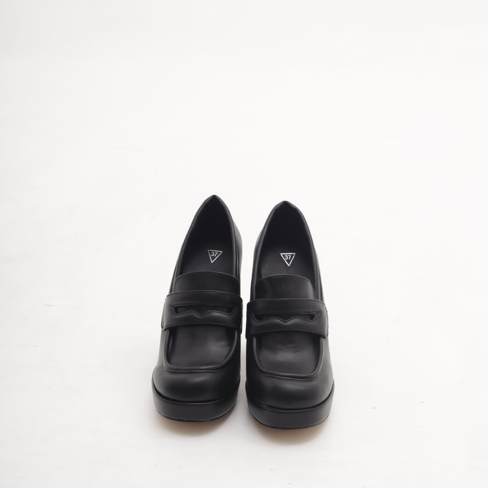 MOCASSINO TACCO ALTO NERO 
