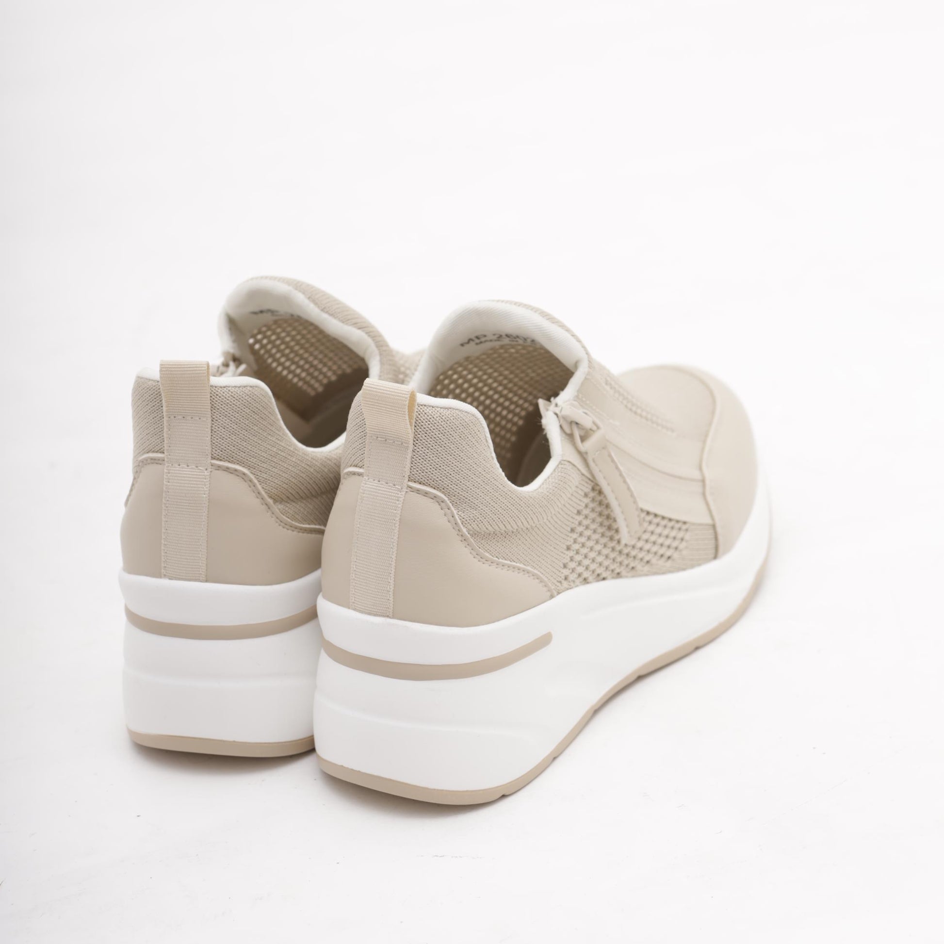 SNEAKERS RETE BEIGE<BR/> 