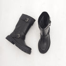 STIVALE BIKER ALTO NERO 