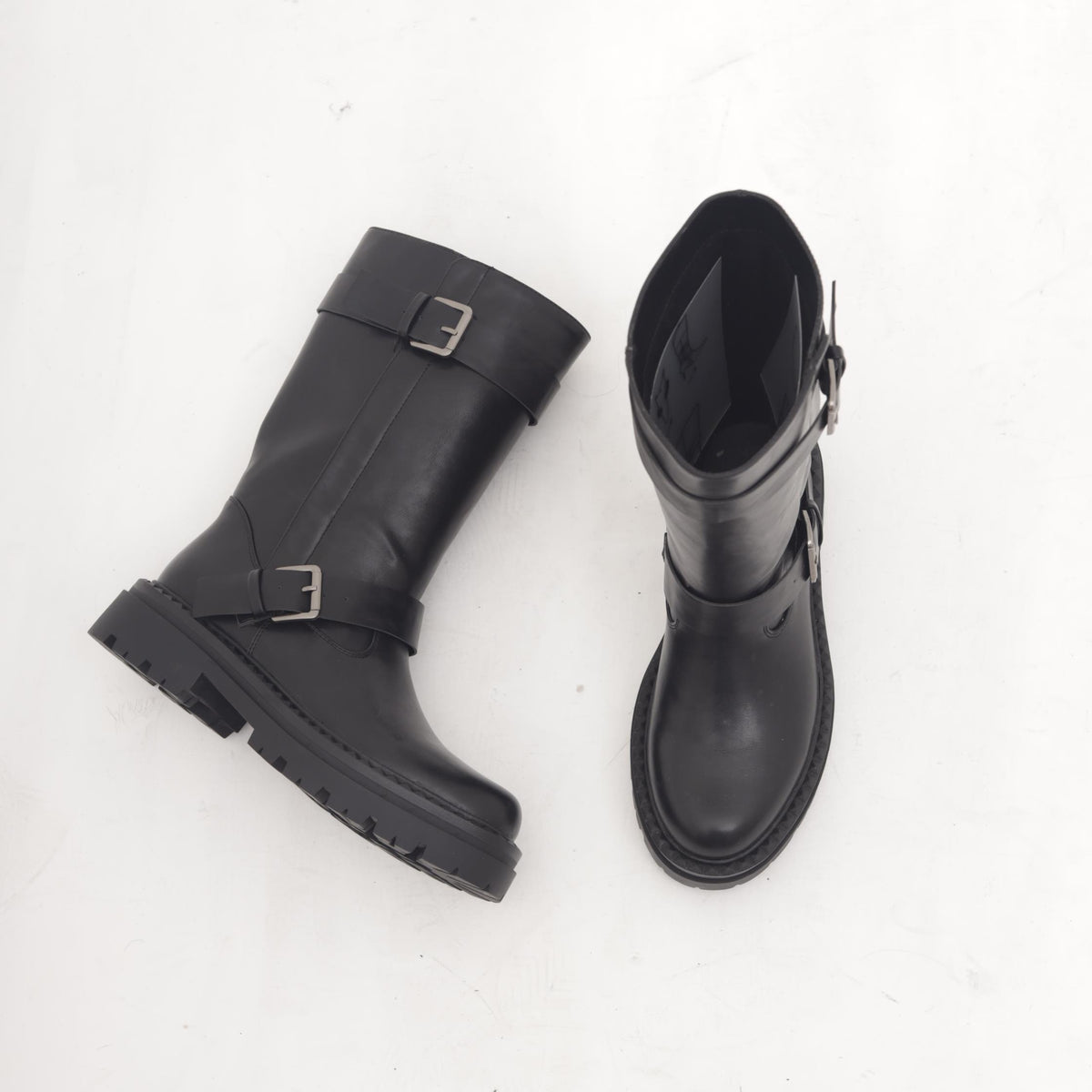 STIVALE BIKER ALTO NERO 
