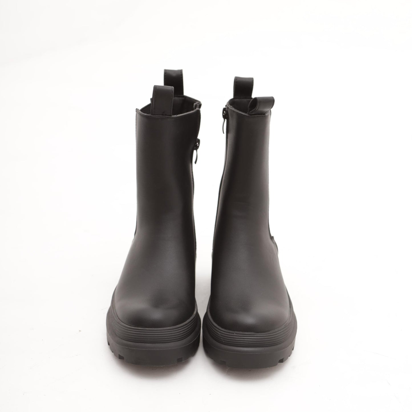 STIVALETTO ELASTICI E ZIP NERO 