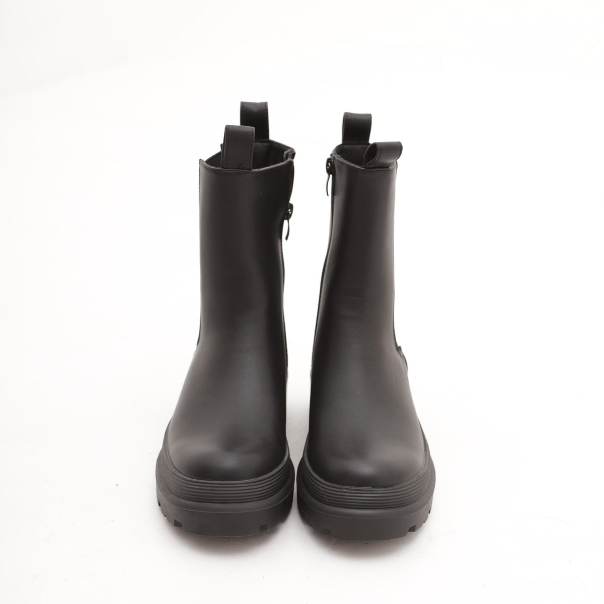 STIVALETTO ELASTICI E ZIP NERO 
