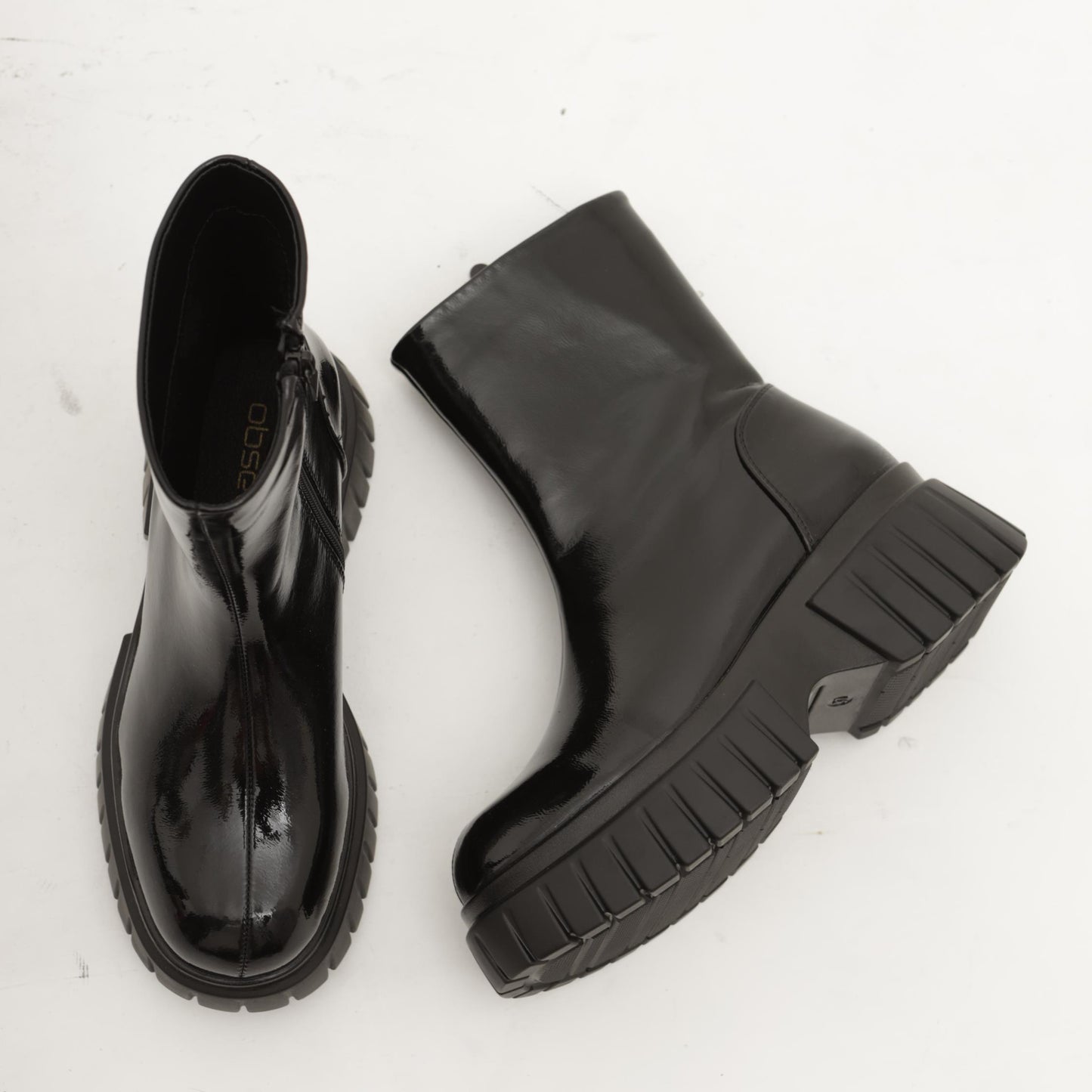 STIVALETTO LISCIO PLATFORM NERO 