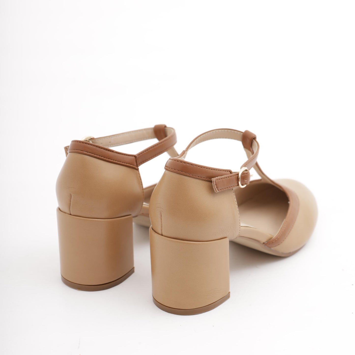 T-BAR BICOLORE CUOIO 