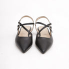 SLINGBACK FLAT INCROCIO NERO 