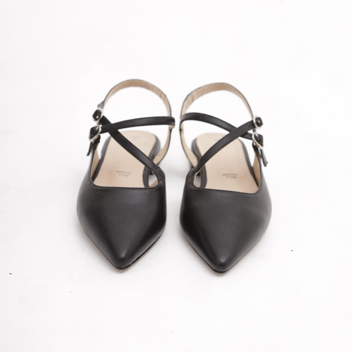 SLINGBACK FLAT INCROCIO NERO 