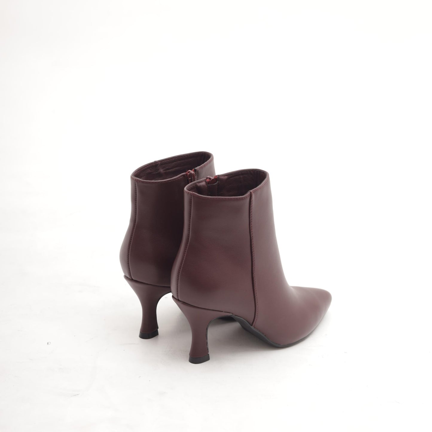 TRONCHETTO BASSO LISCIO BORDEAUX 