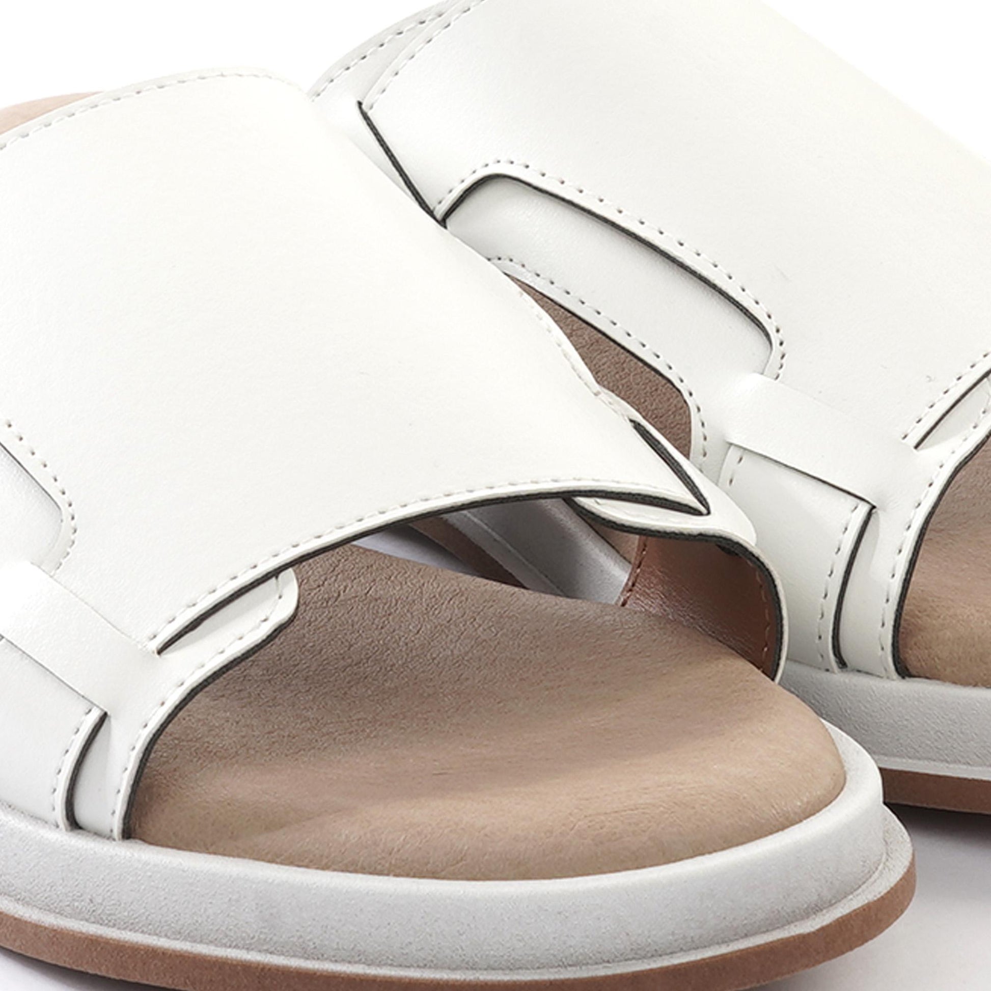 CIABATTINA FASCIONE BIANCO 