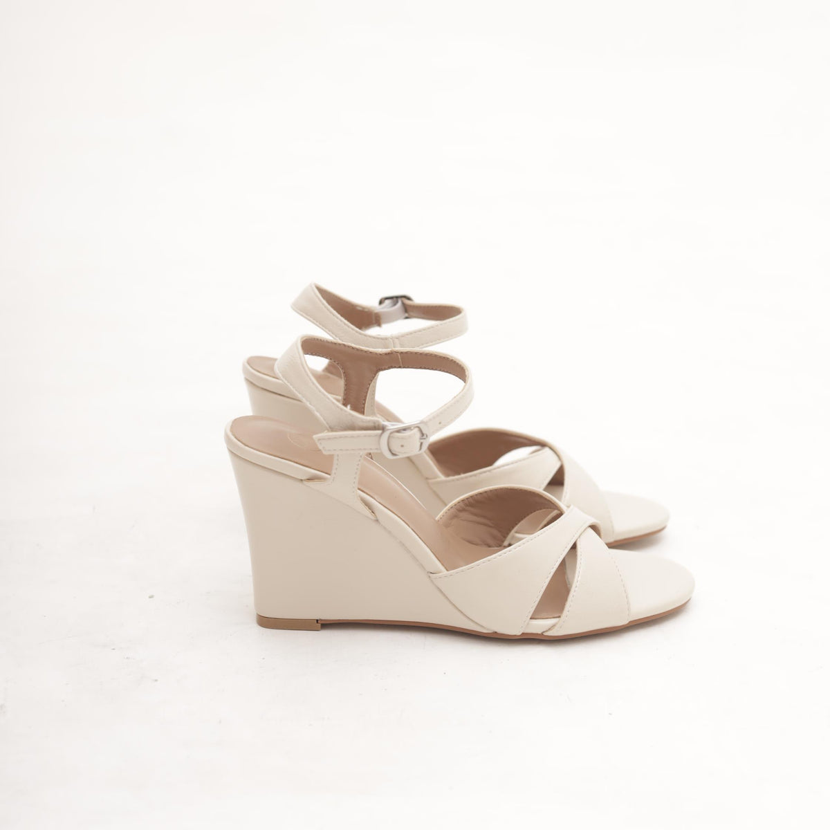 SANDALO ZEPPA INCROCIATO BEIGE 