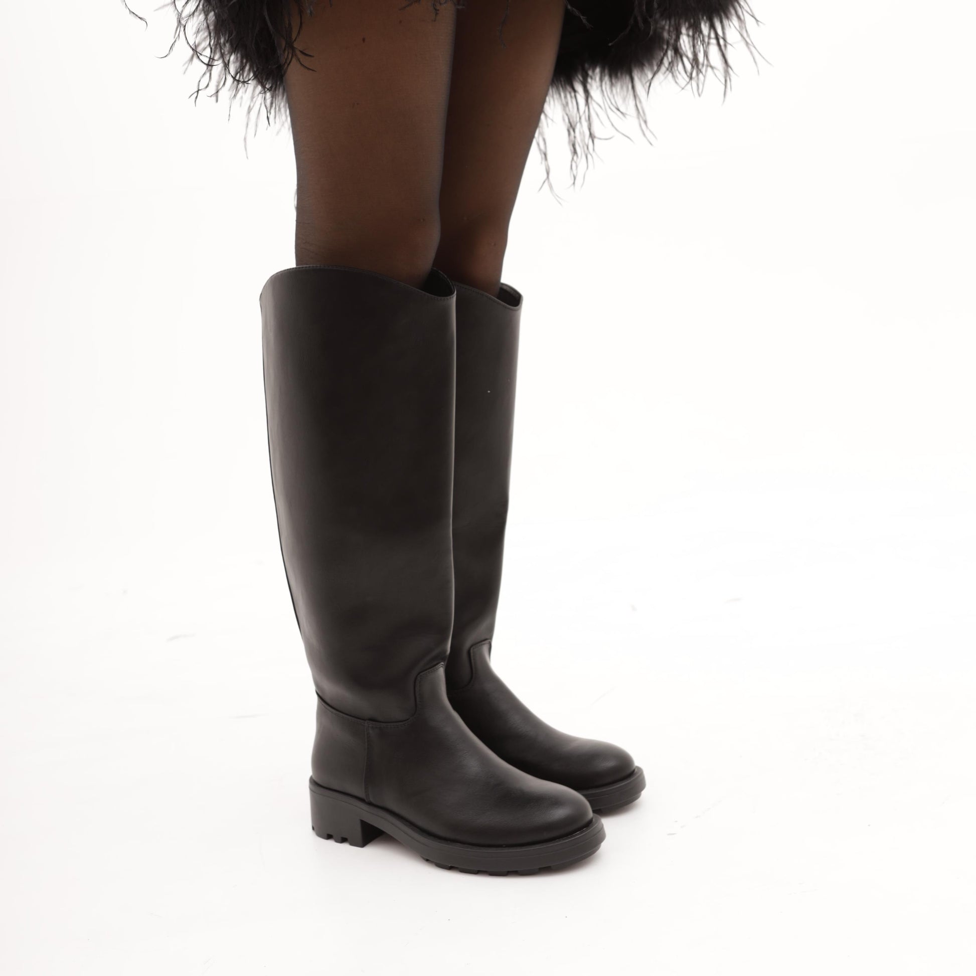 STIVALE LISCIO OVERSIZE NERO 
