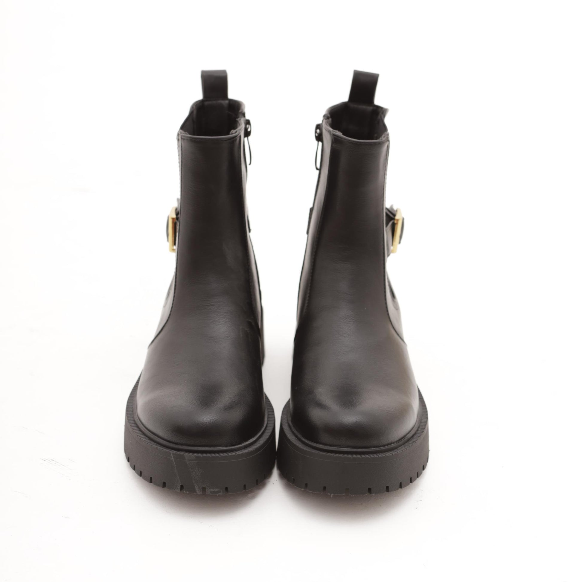STIVALETTO ELASTICI BASSO FIBBIA NERO 