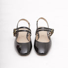SLINGBACK FLAT NERO 