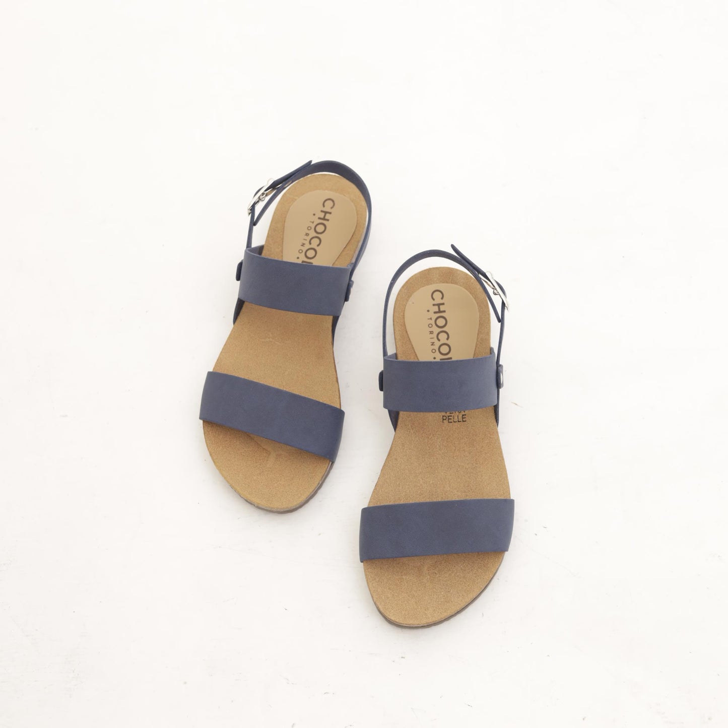 SANDALO BIO DOPPIA FASCIA BLU 