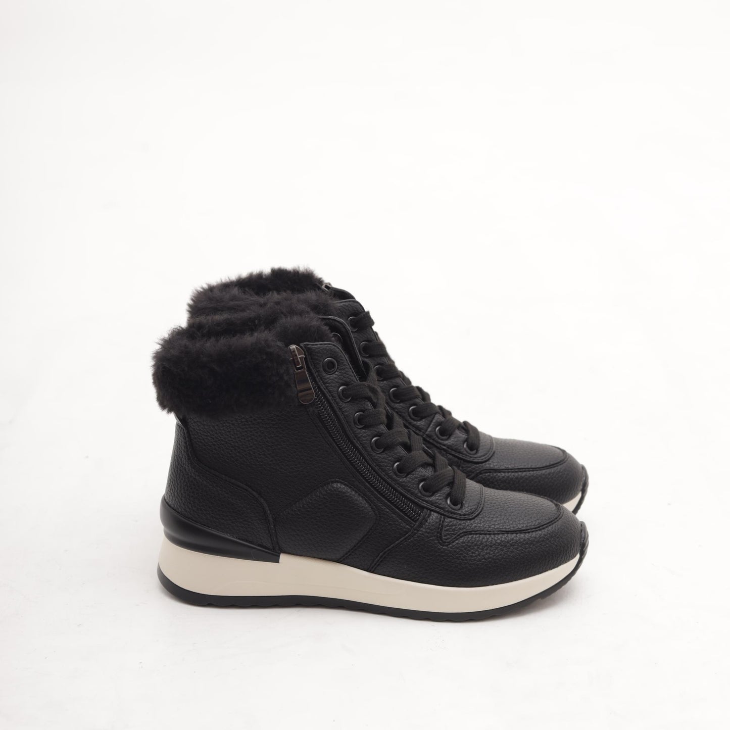 STIVALETTO SNEAKERS ZIP NERO 