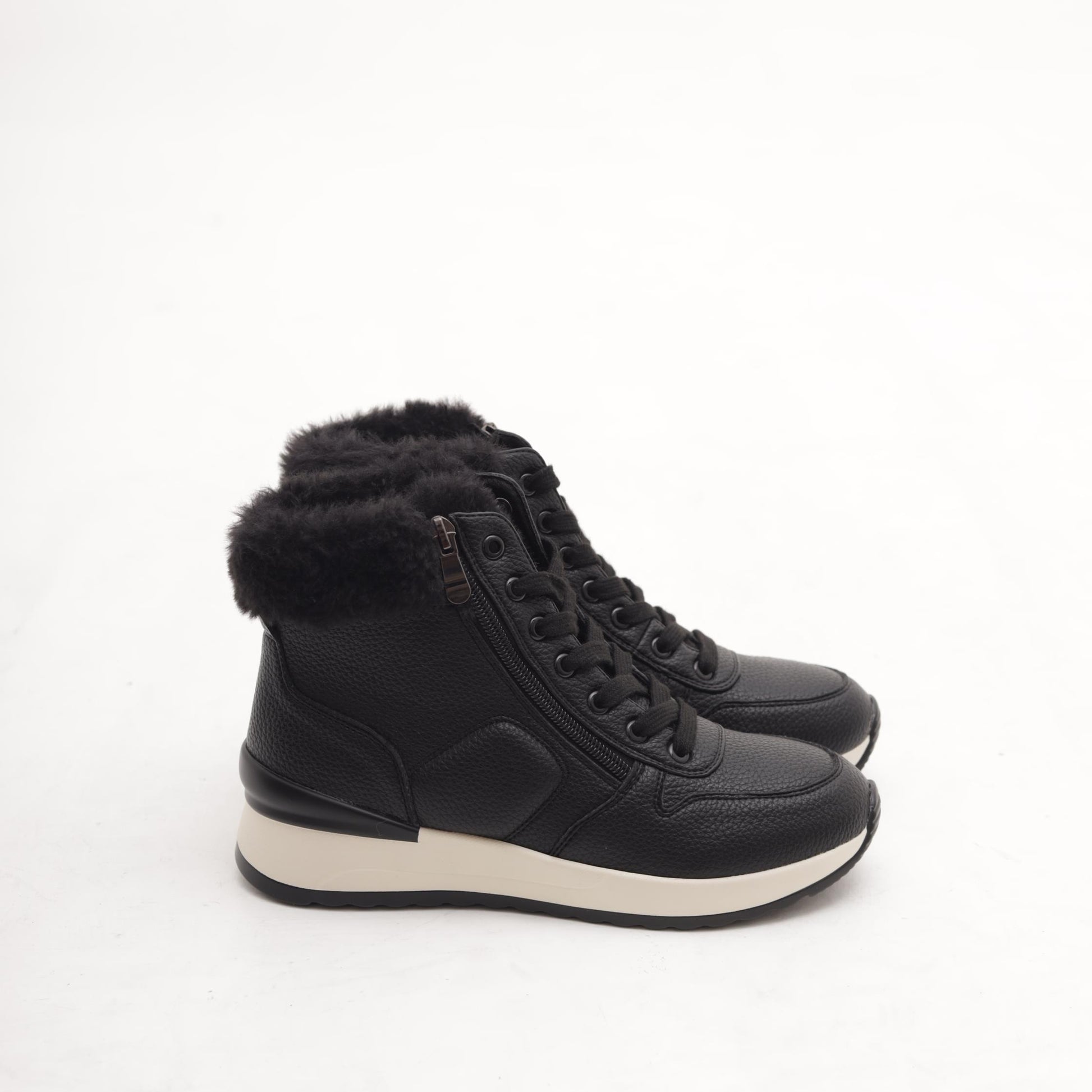 STIVALETTO SNEAKERS ZIP NERO 