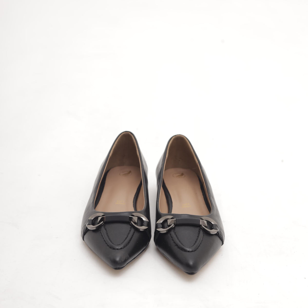 DECOLLETE FLAT MORSETTO NERO 