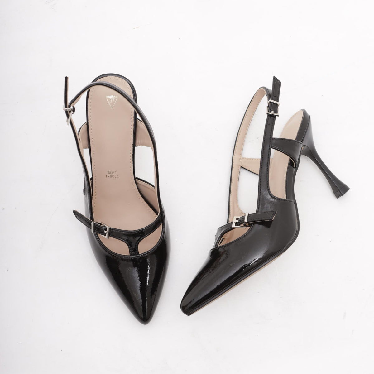 SLINGBACK T-BAR NERO 