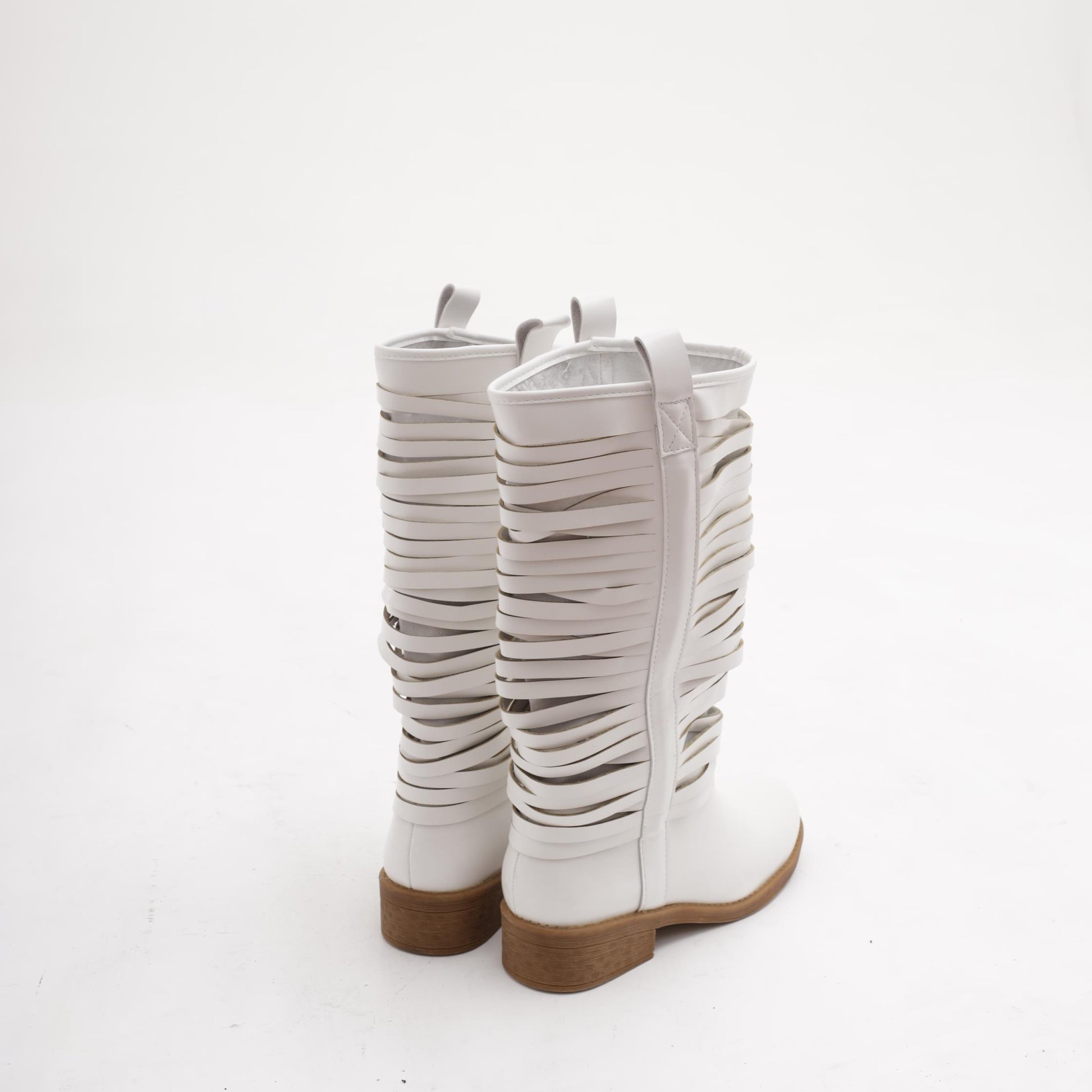 STIVALI STRIPES BIANCO<BR/> 